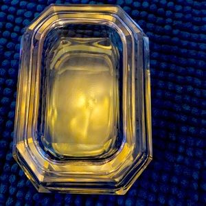 Antique rectangle Crystal jewelry box w/a lid